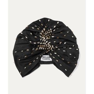 Maryjane Claverol shaila-embellished silk turban